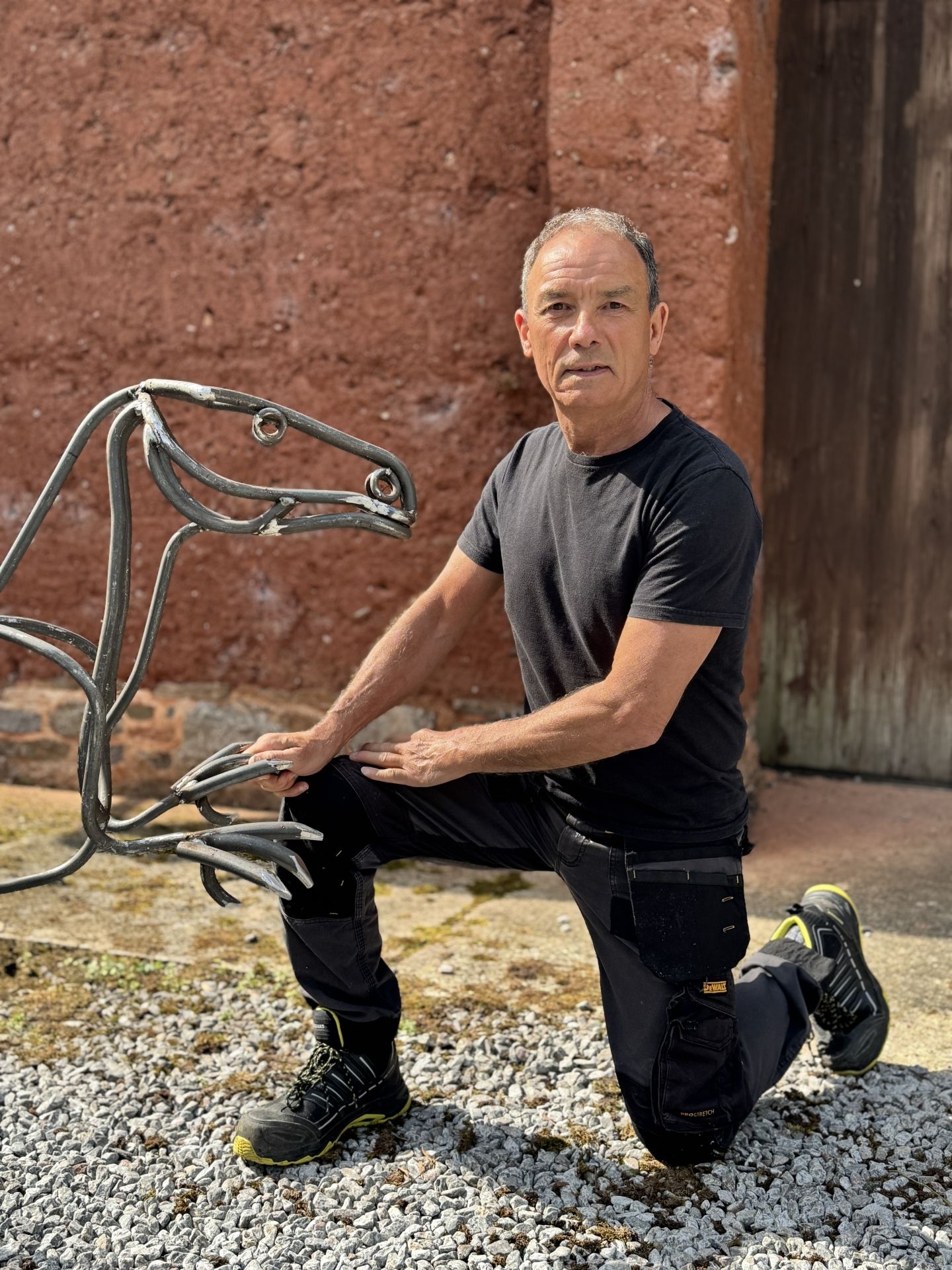 Allan poxton dinosaur sulpture cockington court 61